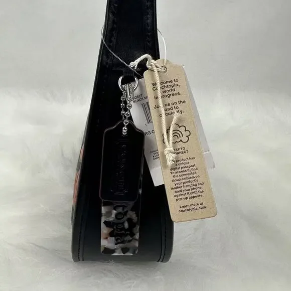 Coach Ergo Bag In Coachtopia Leather With Sleepy Caterpillar Print Rainbow CQ827 - Picture 3 of 8